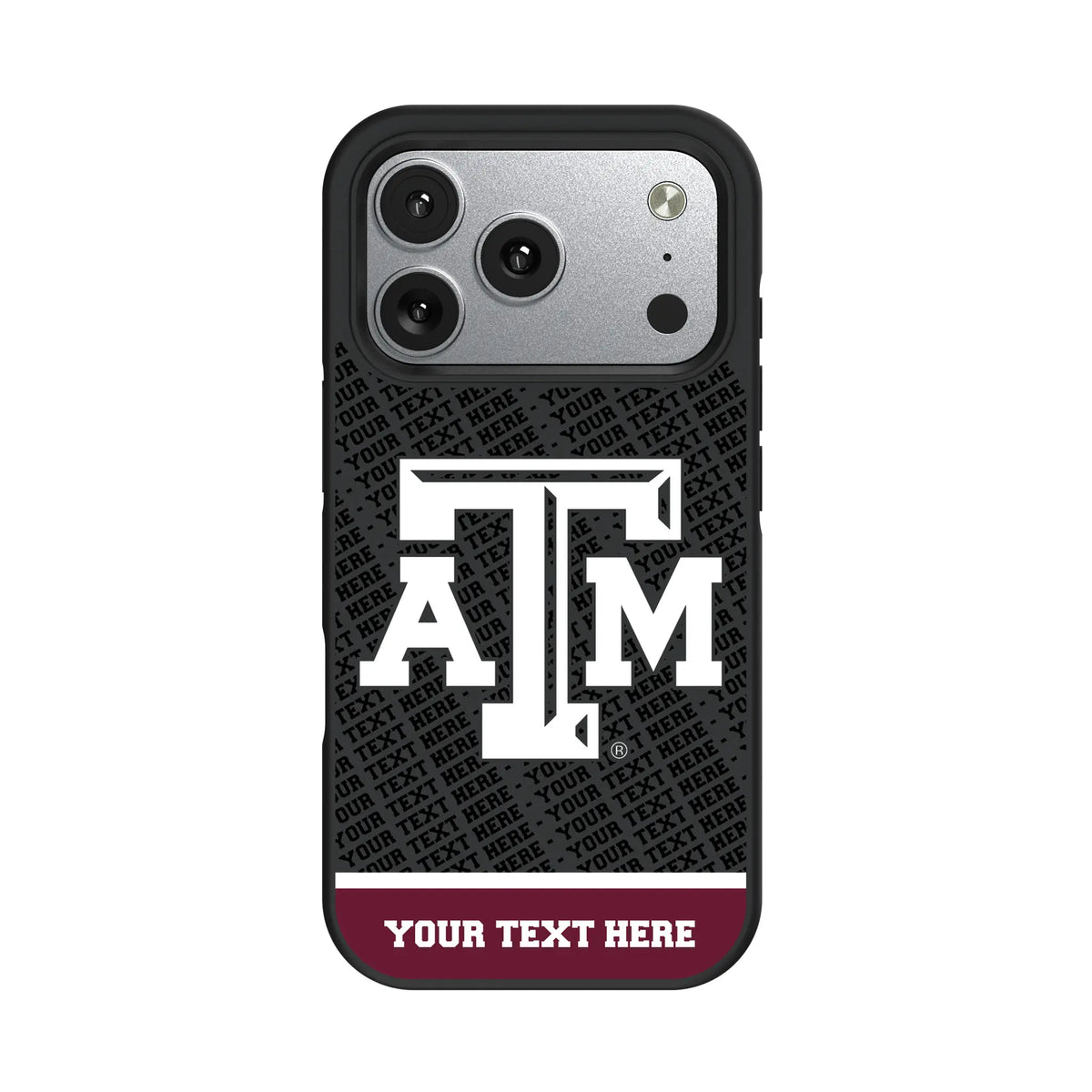Texas A&M University Aggies Personalized EndZone Plus iPhone Bump Phone Case for Apple iPhone#Device_iPhone 17 Pro
