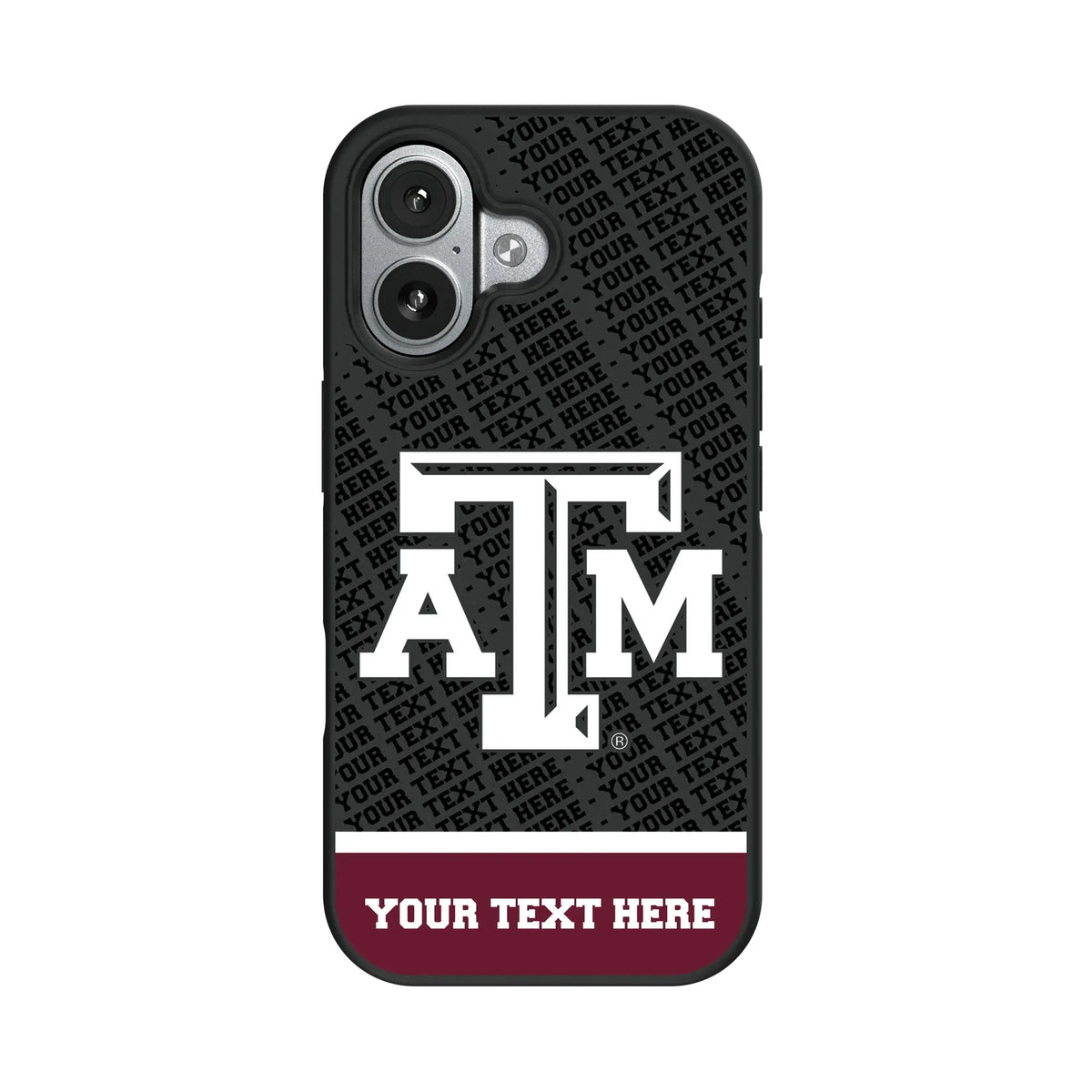 Texas A&M University Aggies Personalized EndZone Plus iPhone Bump Phone Case for Apple iPhone#Device_iPhone 17