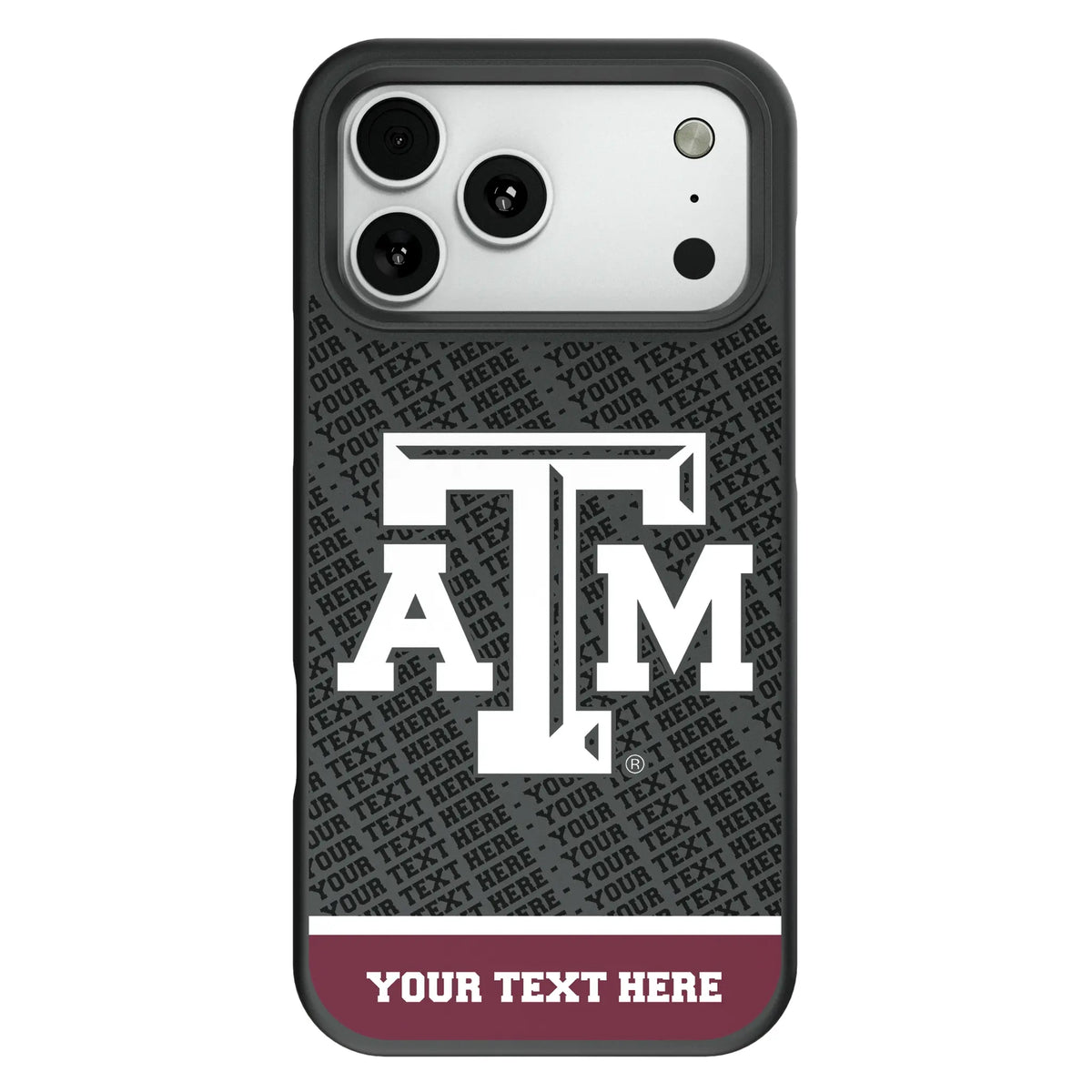 Texas A&M University Aggies Personalized EndZone Plus Bump Phone Case for Apple iPhone