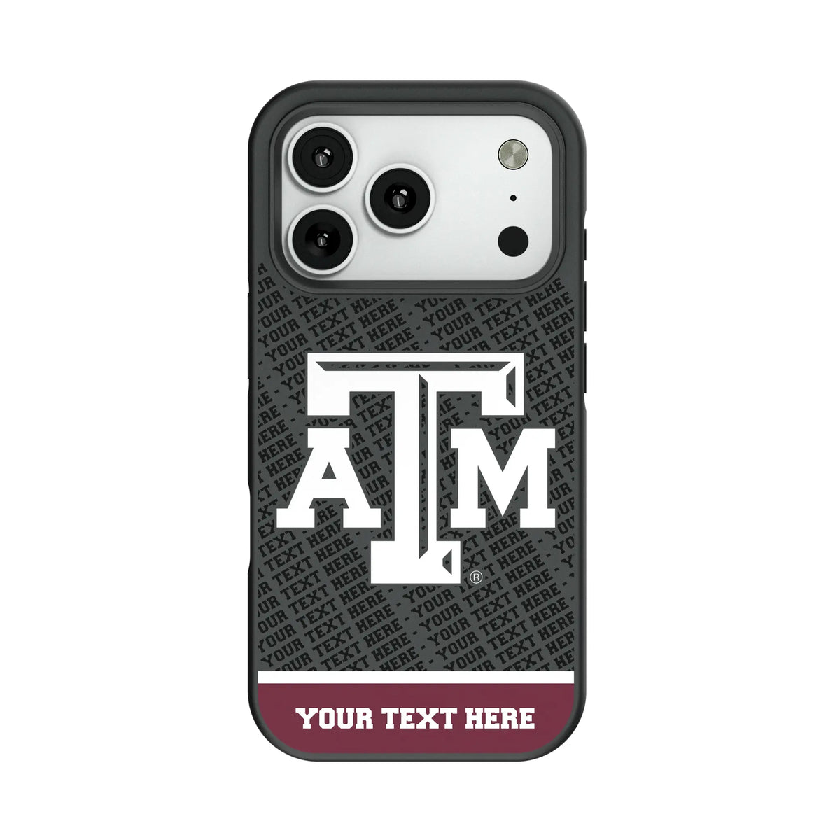 Texas A&M University Aggies Personalized EndZone Plus Bump Phone Case for Apple iPhone