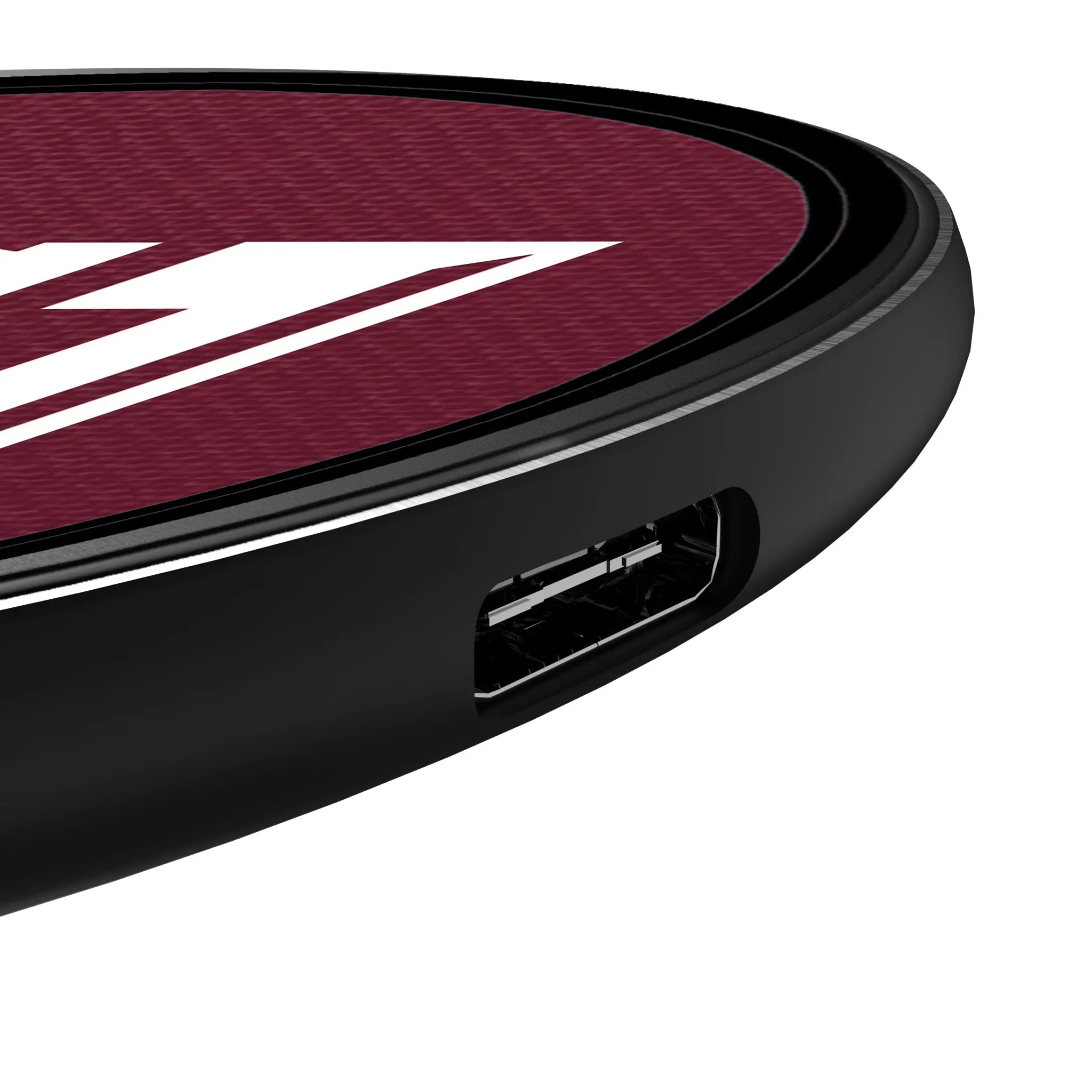 Texas A&M University Aggies Personalized Endzone Solid 15-Watt Wireless Charger - Detail