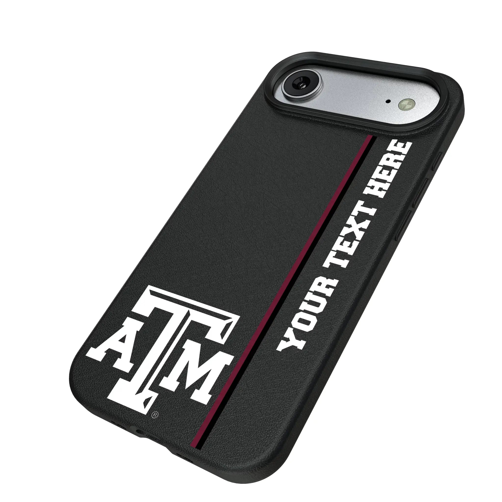 Texas A&M University Aggies Personalized Sidebard iPhone MagSafe Compatible Phone Case for Apple iPhone - Isometric View#Device_iPhone Air
