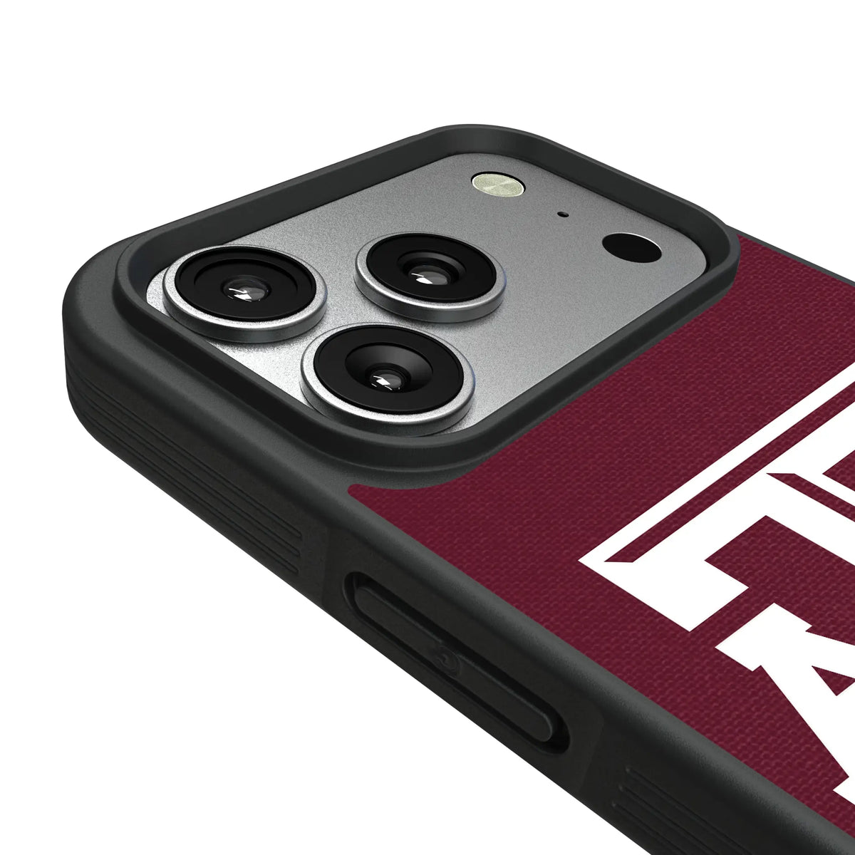 Texas A&M University Aggies Personalized Stripe iPhone Bump Phone Case for Apple iPhone - Detail#Device_iPhone 17 Pro