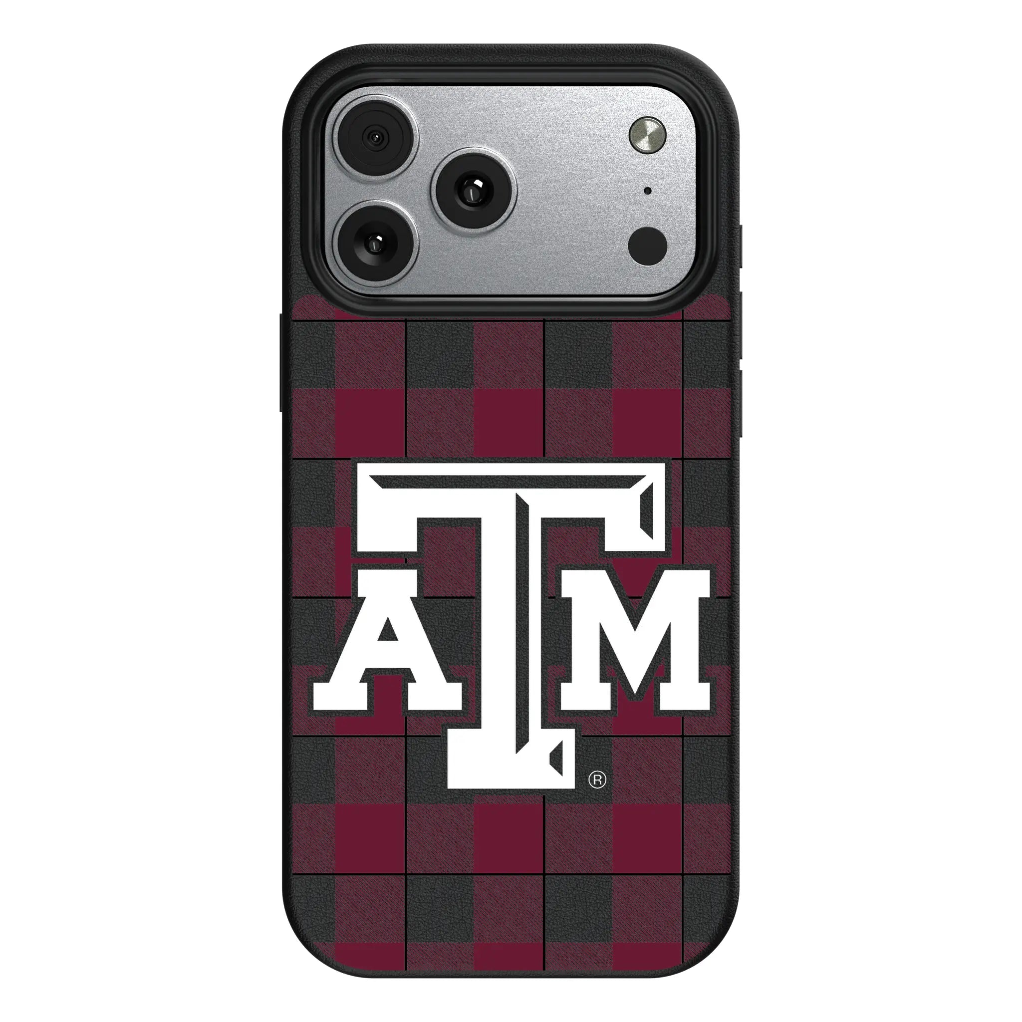 Texas A&M University Aggies Plaid iPhone MagSafe Compatible Phone Case for Apple iPhone#Device_iPhone 17 Pro Max