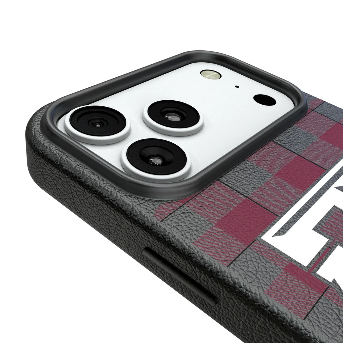 Texas A&M University Aggies Plaid iPhone MagSafe Compatible Phone Case for Apple iPhone - Detail#Device_iPhone 18 Pro Max