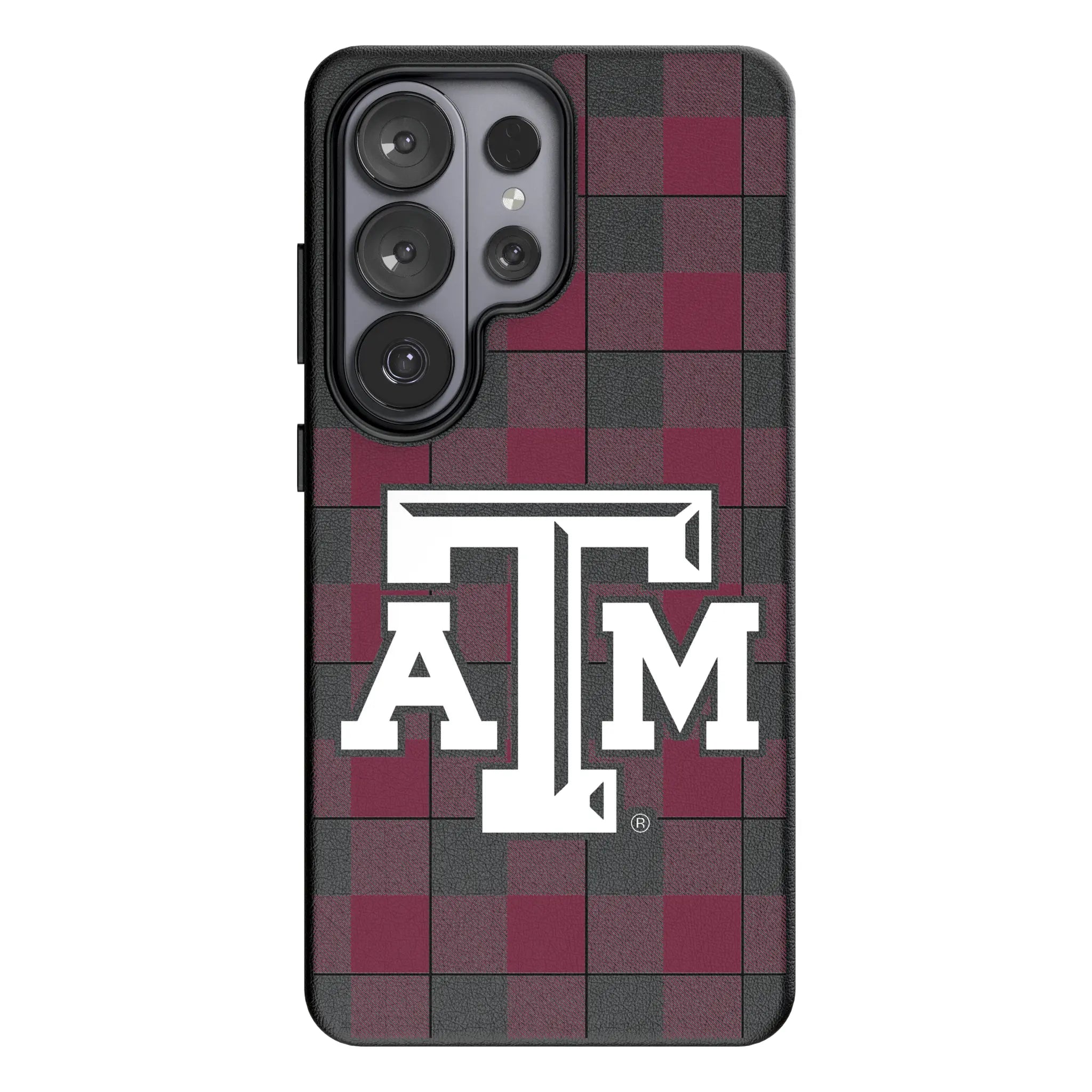 Texas A&M University Aggies Plaid Galaxy MagSafe Compatible Phone Case for Samsung Galaxy#Device_Galaxy S26 Ultra