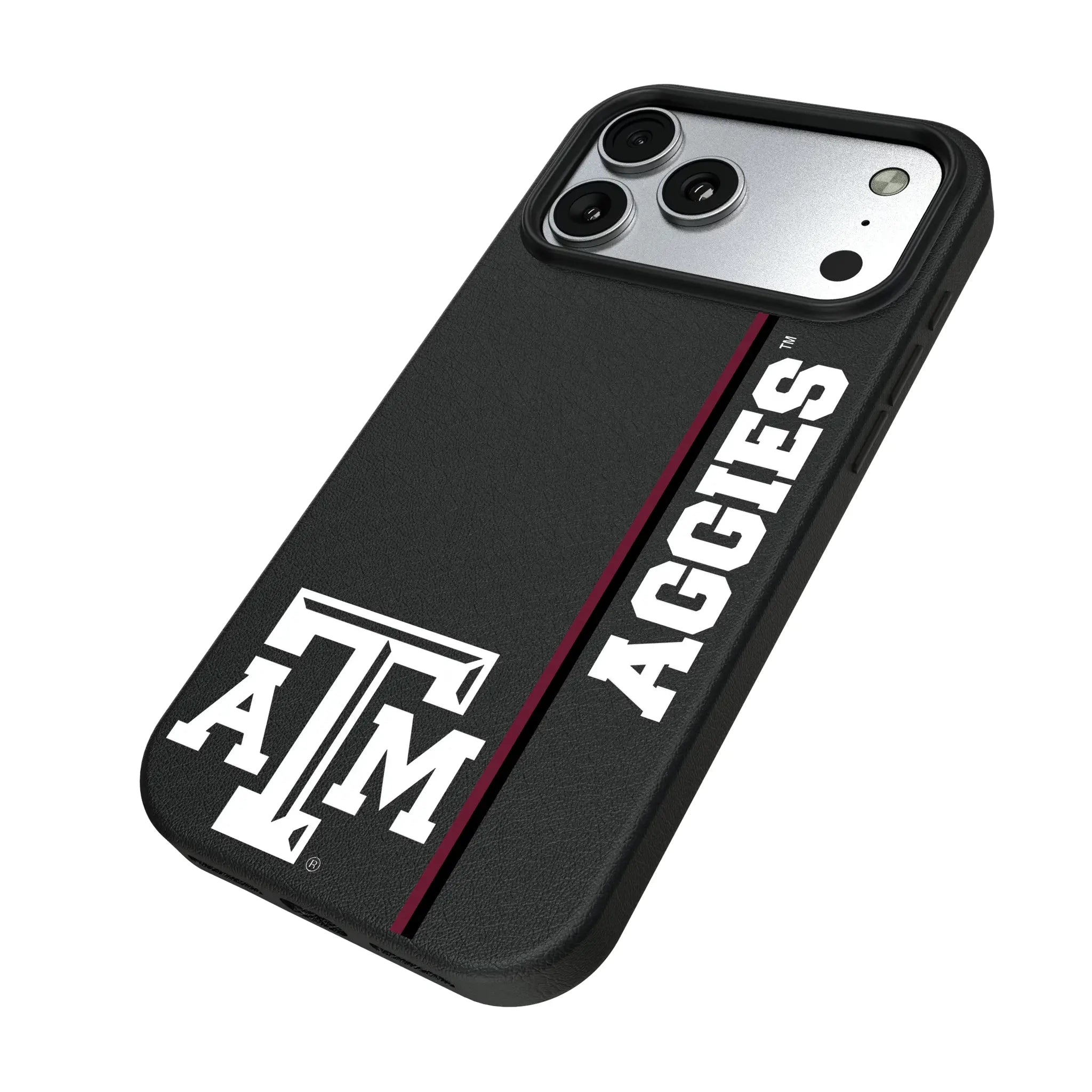 Texas A&M University Aggies Sidebar iPhone MagSafe Compatible Phone Case for Apple iPhone - Isometric View#Device_iPhone 17 Pro Max