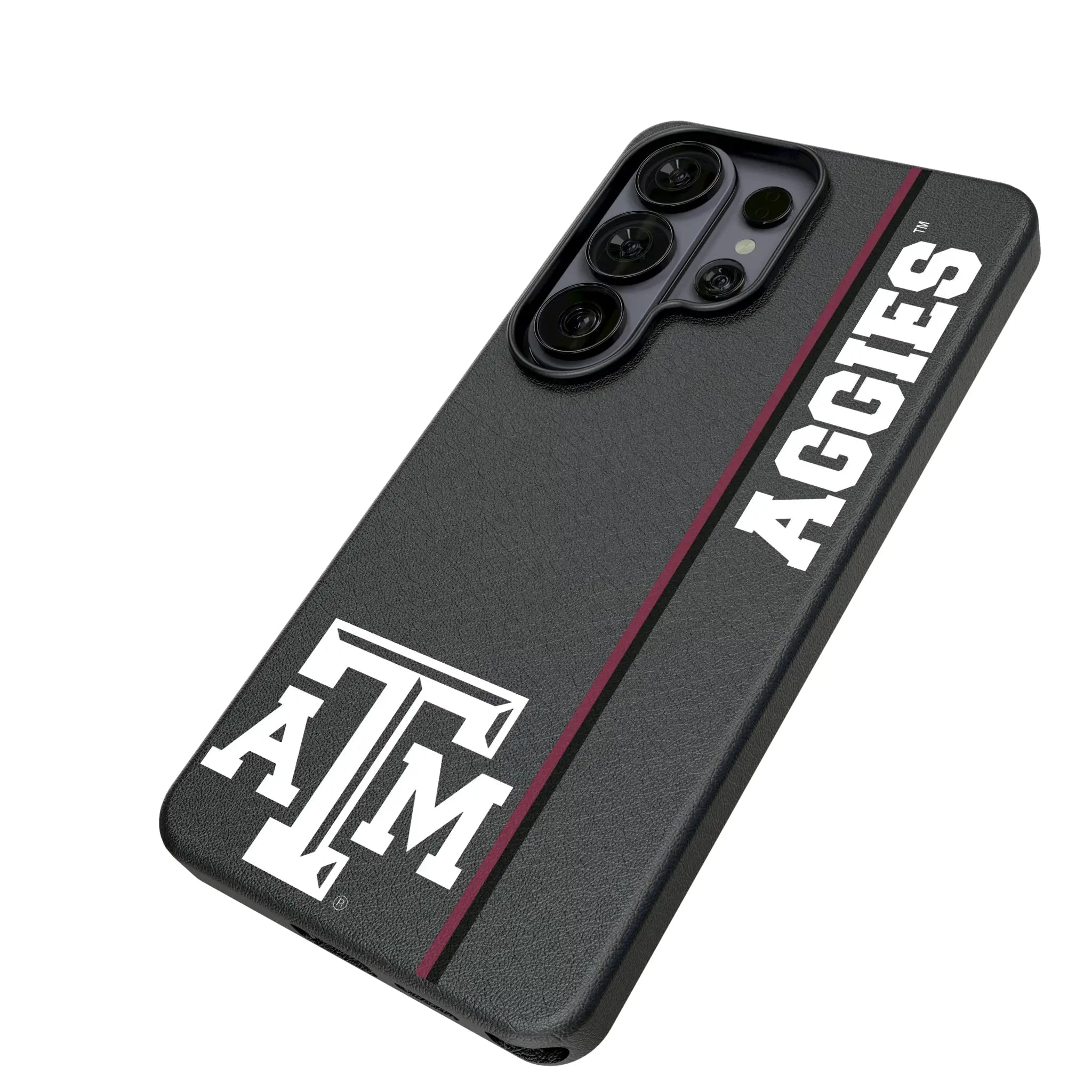 Texas A&M University Aggies Sidebar Galaxy MagSafe Compatible Phone Case for Samsung Galaxy - Isometric View#Device_Galaxy S26 Ultra