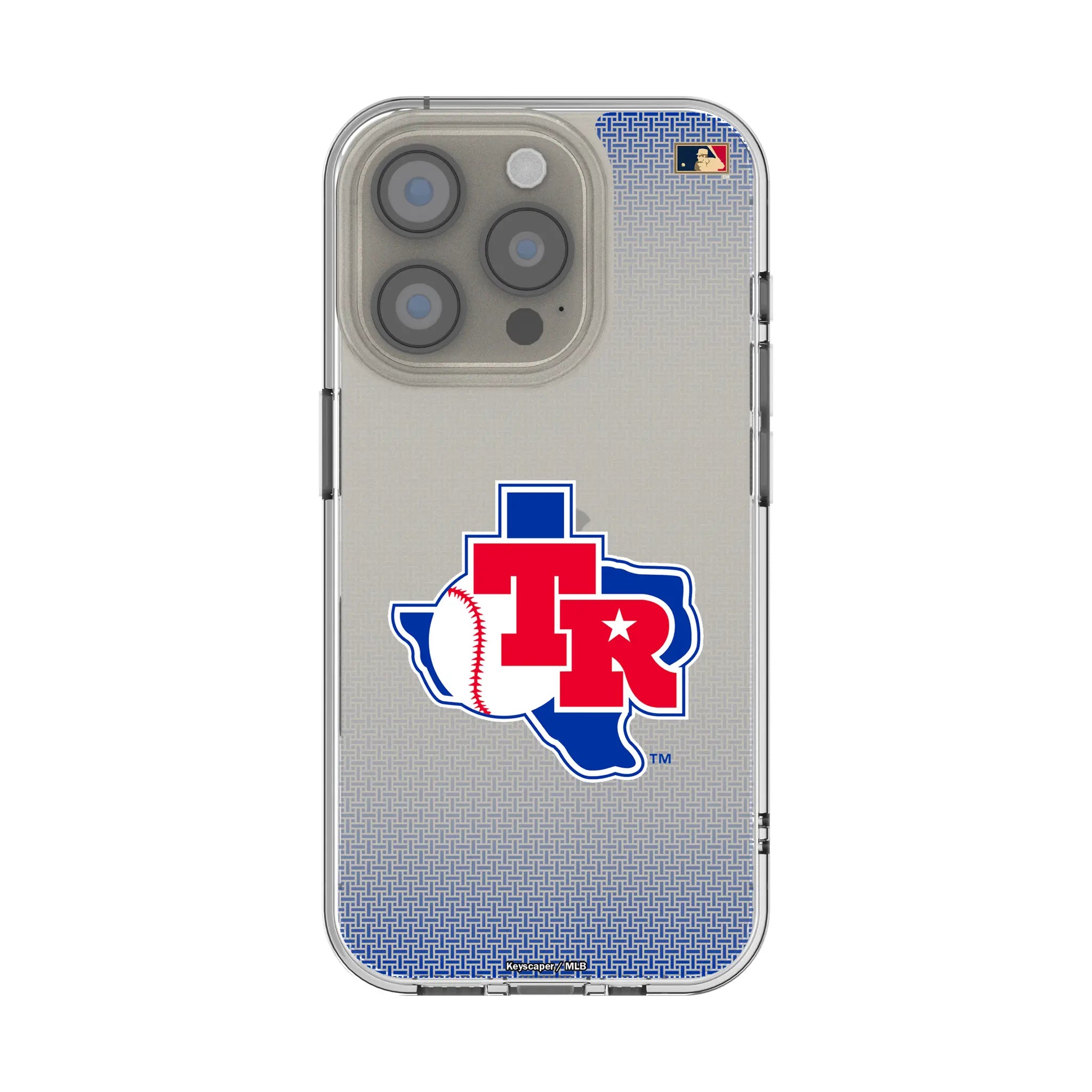 Texas Rangers 1981-1983 - Cooperstown Collection Linen iPhone Clear Phone Case for Apple iPhone