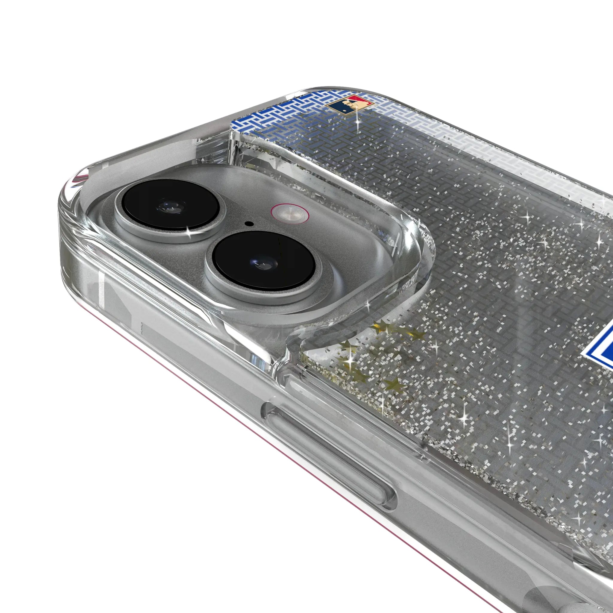 Texas Rangers 1981-1983 - Cooperstown Collection Linen iPhone Glitter Phone Case for Apple iPhone - Detail