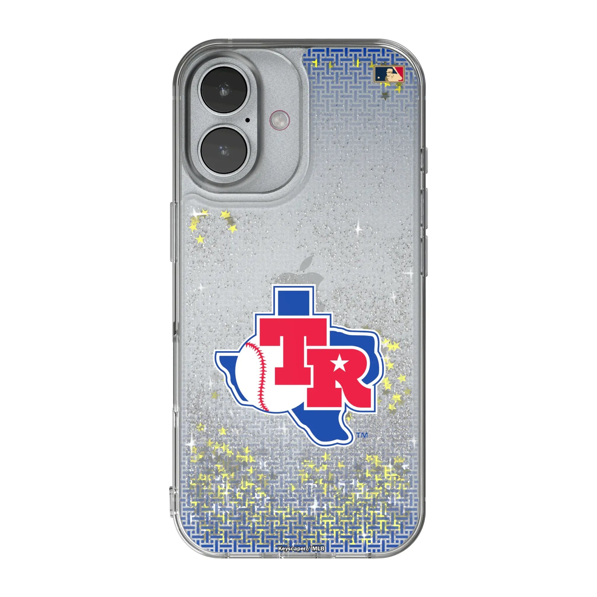 Texas Rangers 1981-1983 - Cooperstown Collection Linen iPhone Glitter Phone Case for Apple iPhone