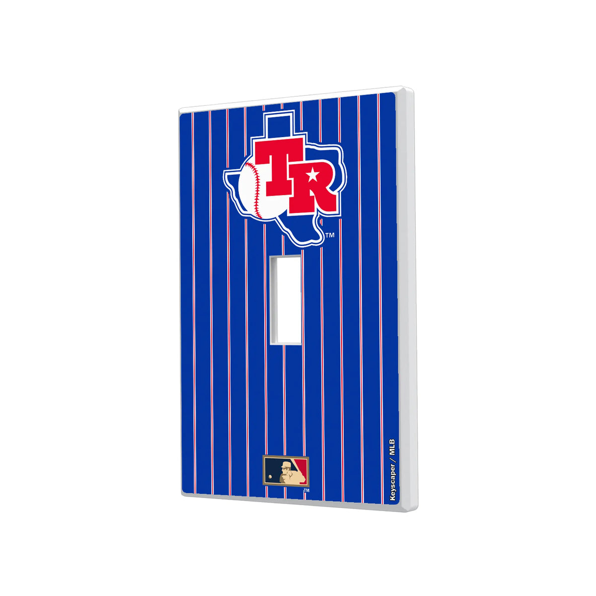 Texas Rangers 1981-1983 - Cooperstown Collection Pinstripe Hidden-Screw Light Switch Plate#Style_Single Toggle