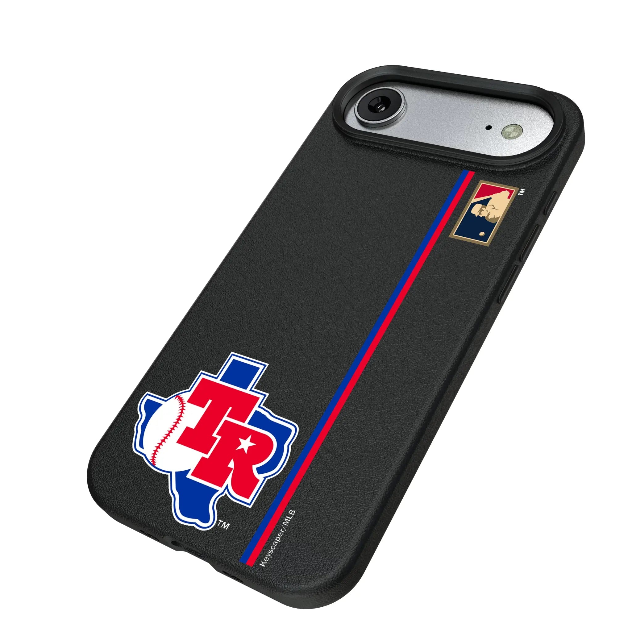 Texas Rangers 1981-1983 - Cooperstown Collection Sidebar iPhone MagSafe Compatible Phone Case for Apple iPhone - Isometric View#Device_iPhone Air