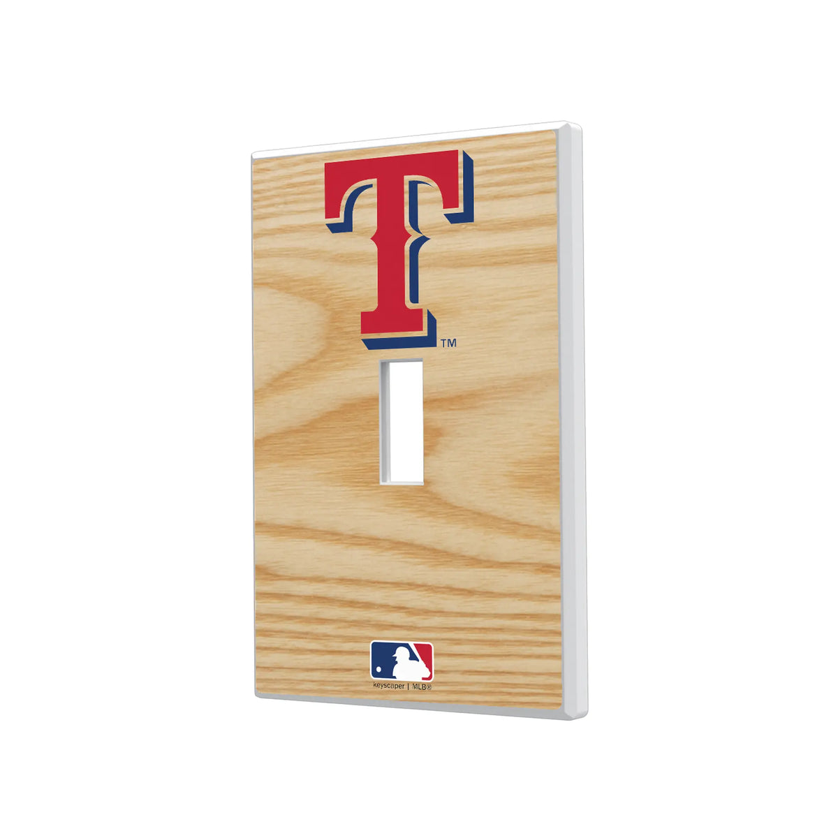Texas Rangers Baseball Bat Hidden-Screw Light Switch Plate#Style_Single Toggle