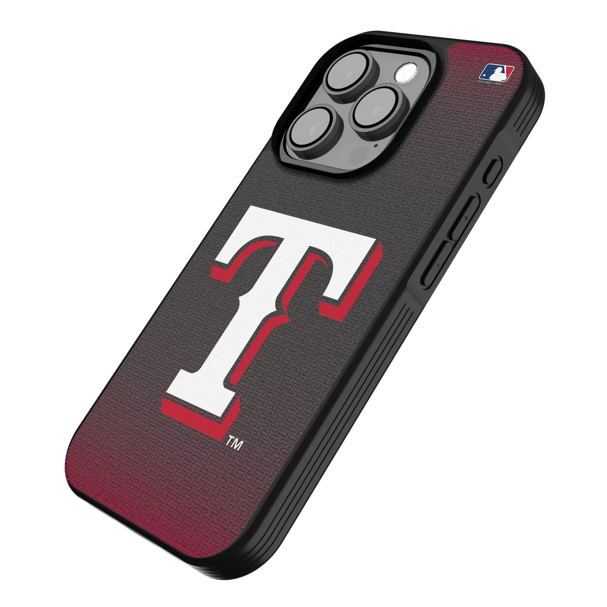 Texas Rangers Linen iPhone Bump Phone Case for Apple iPhone - Isometric View