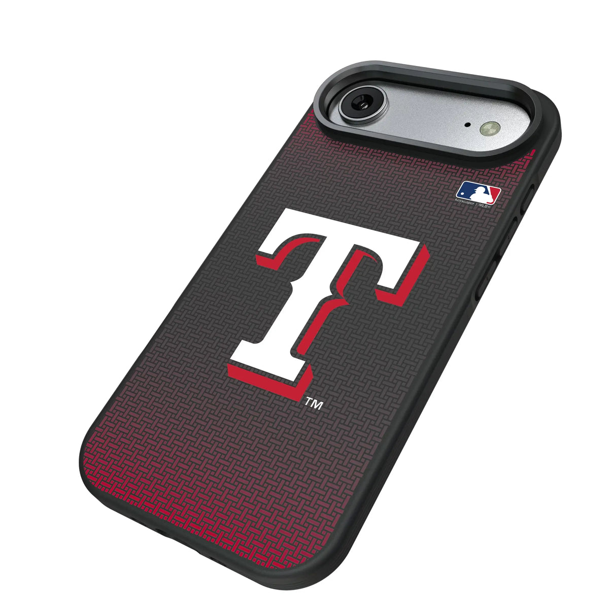 Texas Rangers Linen iPhone Bump Phone Case for Apple iPhone - Isometric View#Device_iPhone Air