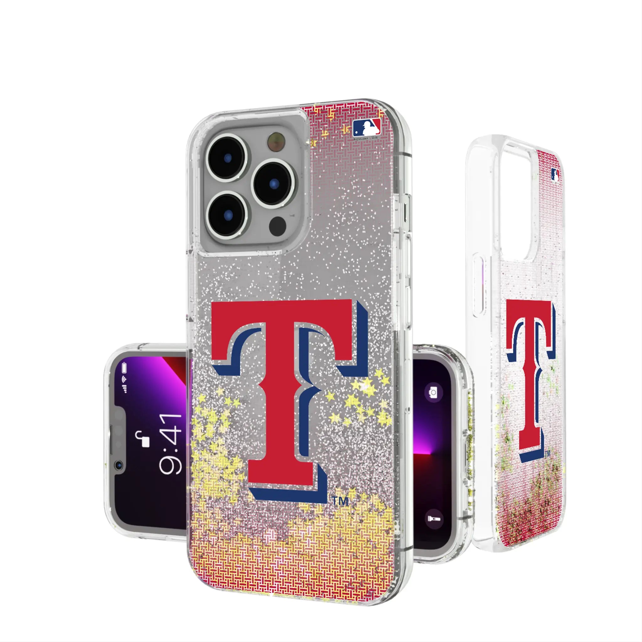 Texas Rangers Linen iPhone Glitter Phone Case for Apple iPhone