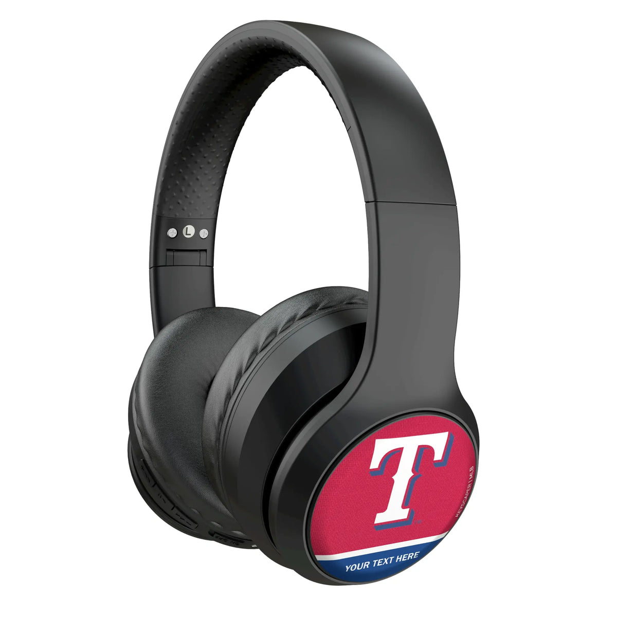 Texas Rangers Personalized Endzone Solid Wireless Over-Ear Headphones With Case