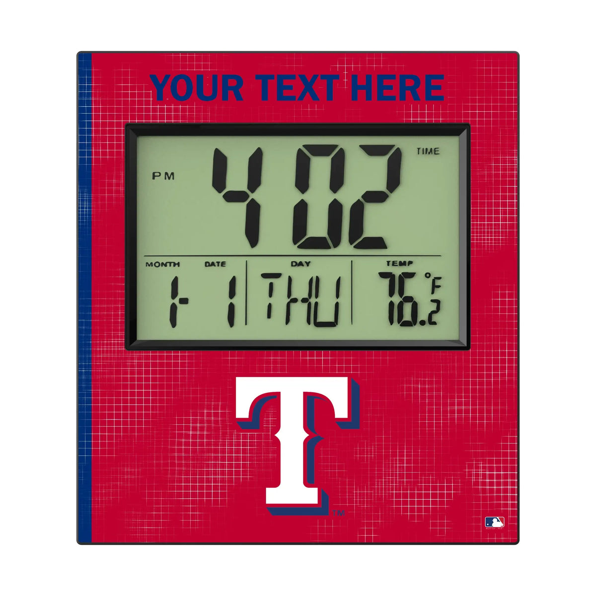 Texas Rangers Personalized Hatch Wall Clock