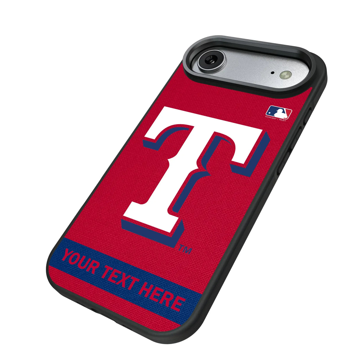 Texas Rangers Personalized Stripe iPhone Bump Phone Case for Apple iPhone - Isometric View#Device_iPhone Air