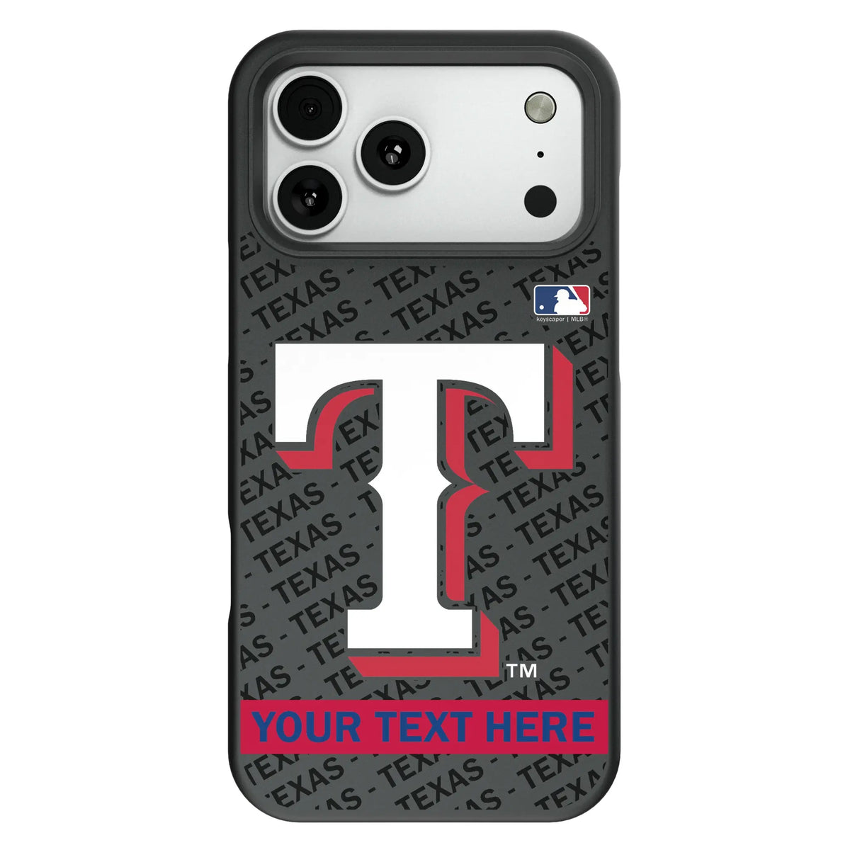 Texas Rangers Personalized Tilt Bump Phone Case for Apple iPhone