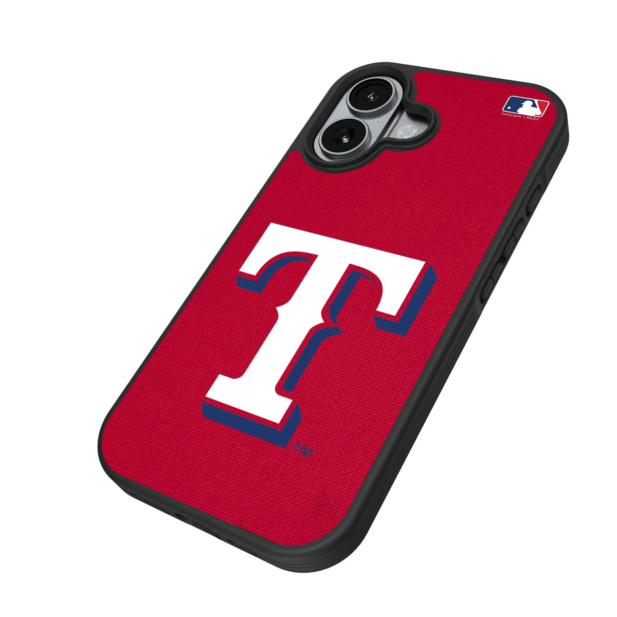 Texas Rangers Solid iPhone Bump Phone Case for Apple iPhone - Isometric View#Device_iPhone 17