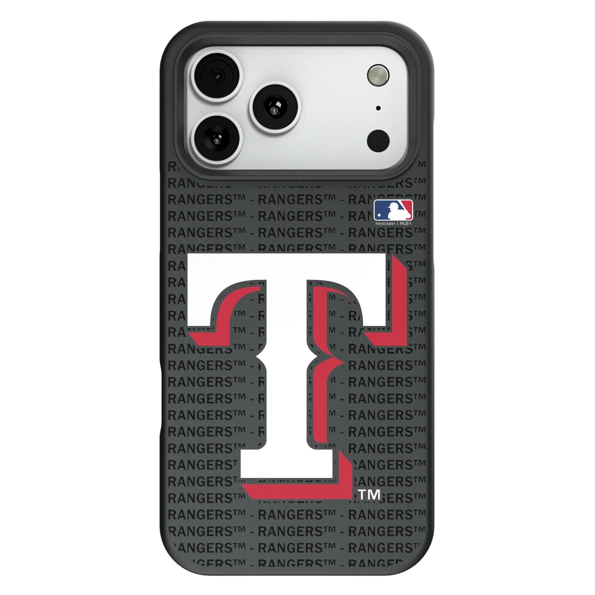 Texas Rangers Text Backdrop Bump Phone Case for Apple iPhone