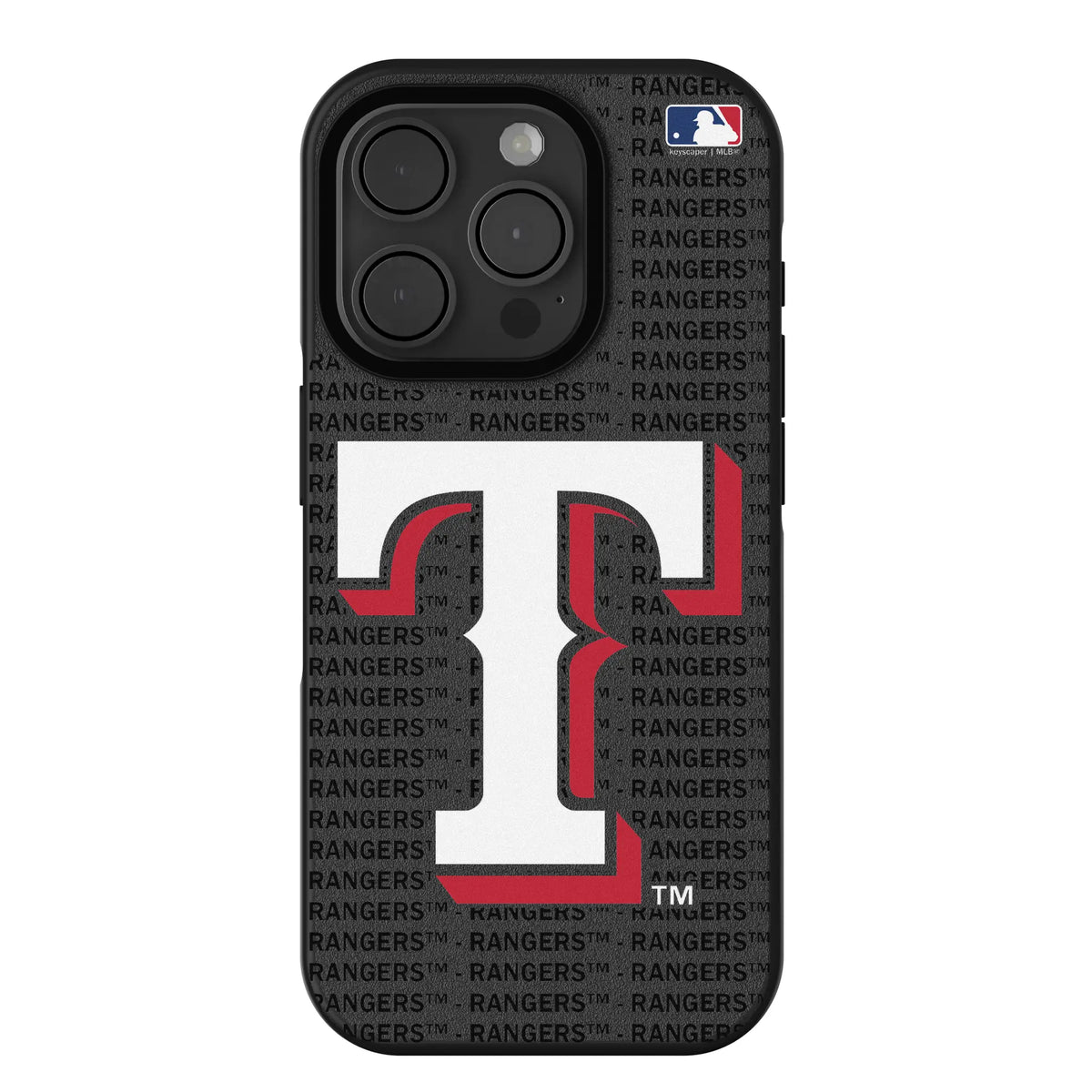 Texas Rangers Text Backdrop iPhone Bump Phone Case for Apple iPhone