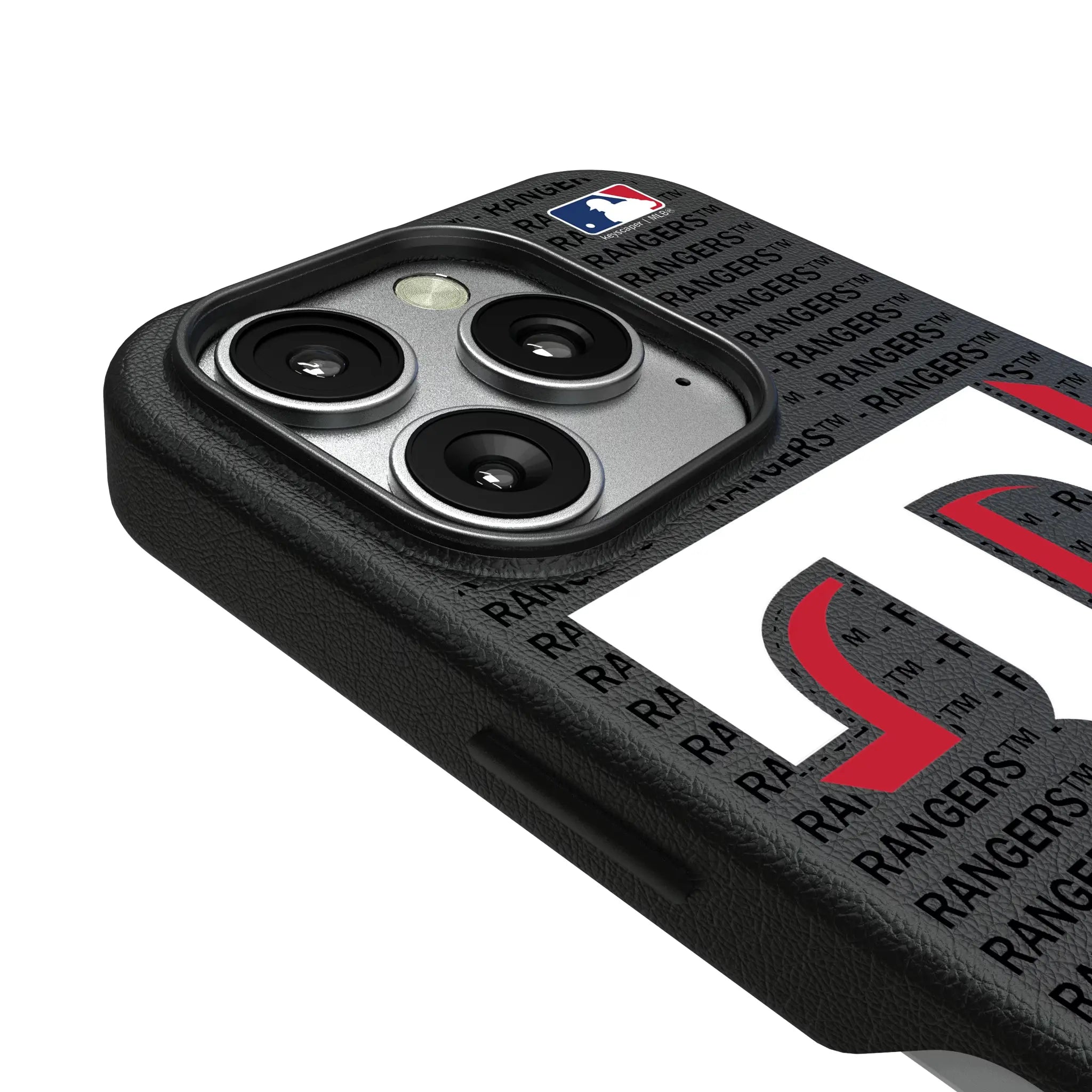 Texas Rangers Text Backdrop iPhone MagSafe Compatible Phone Case for Apple iPhone - Detail