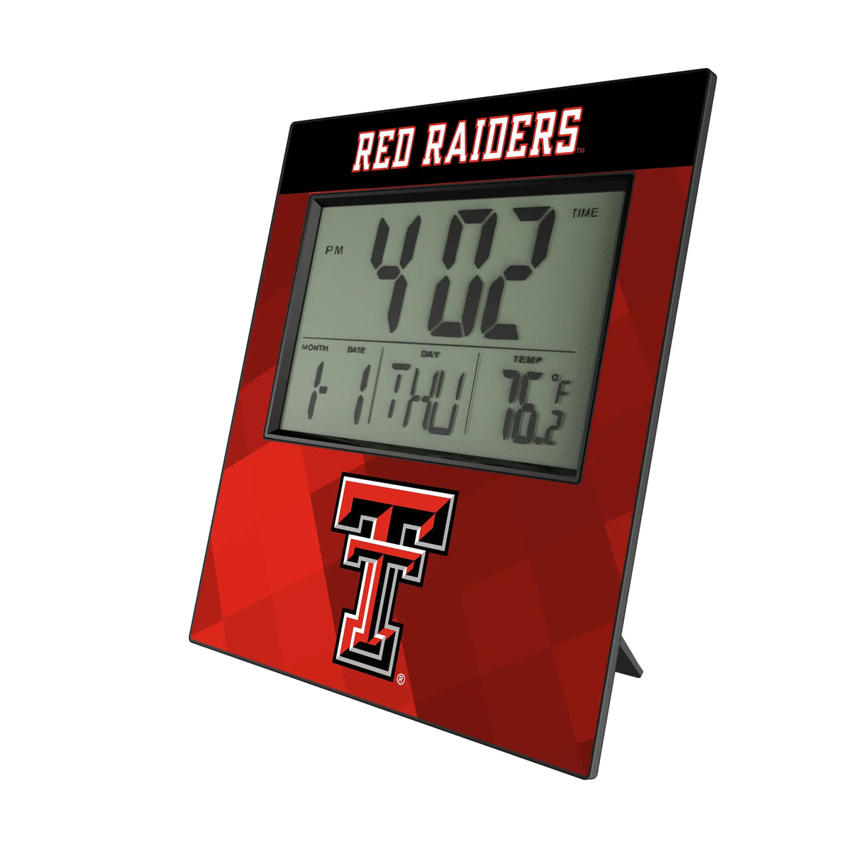 Texas Tech Red Raiders Color Block Wall Clock