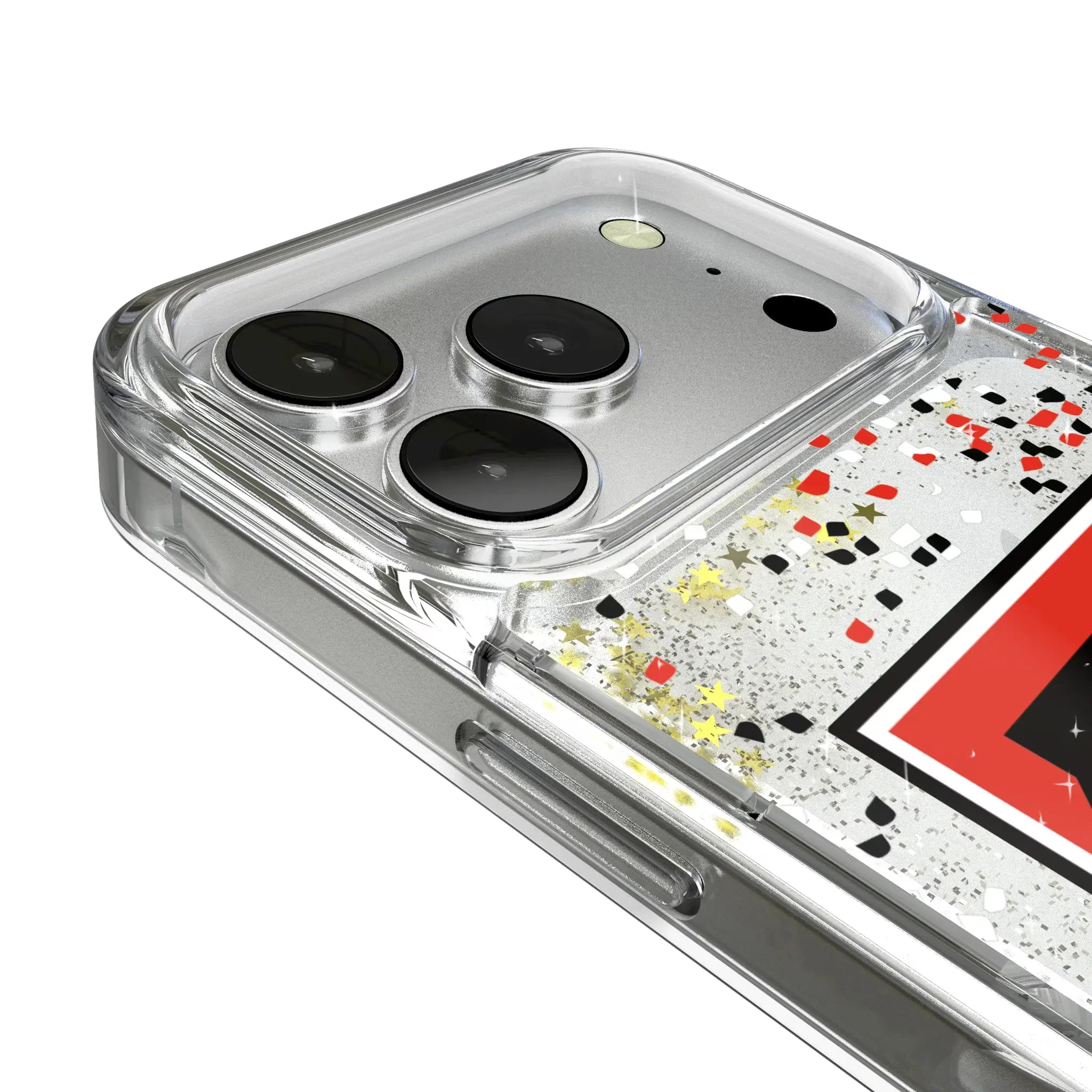 Texas Tech Red Raiders Confetti iPhone Glitter Phone Case for Apple iPhone - Detail