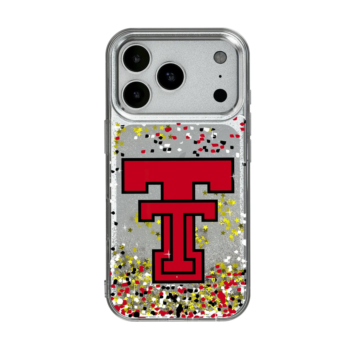Texas Tech Red Raiders Confetti iPhone Glitter Phone Case for Apple iPhone#Device_iPhone 17 Pro