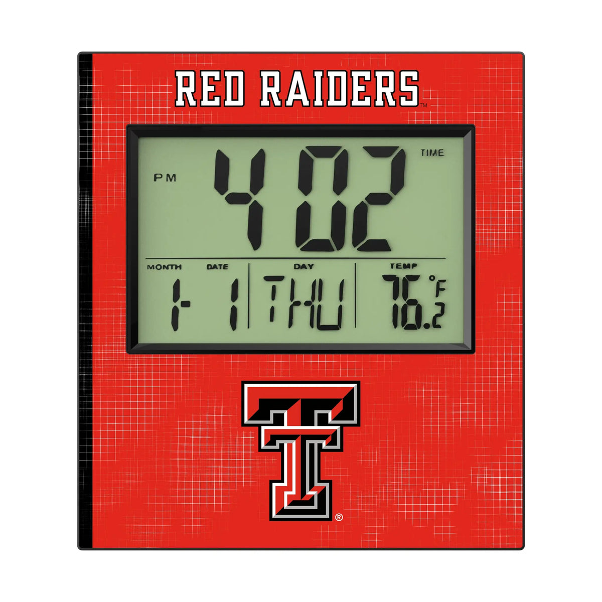 Texas Tech Red Raiders Hatch Wall Clock