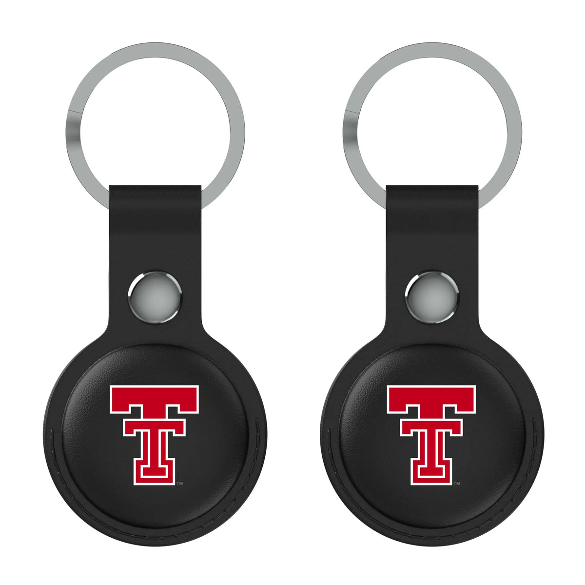Texas Tech Red Raiders Insignia AirTag Black Airtag Holder 2-Pack