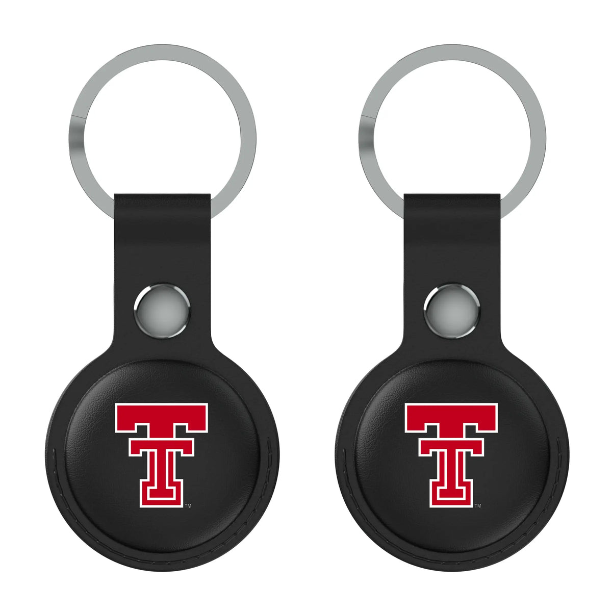 Texas Tech Red Raiders Insignia AirTag Black Airtag Holder 2-Pack