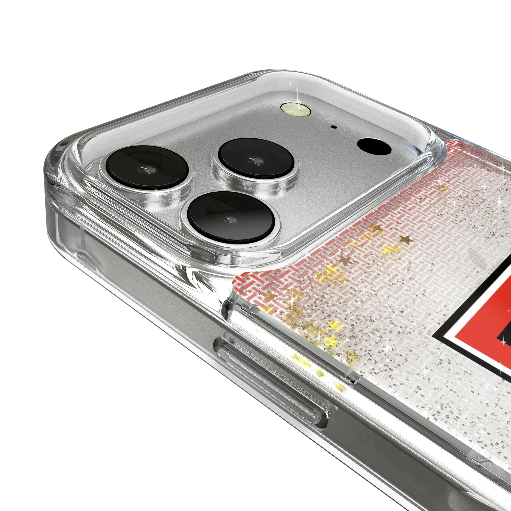 Texas Tech Red Raiders Linen iPhone Glitter Phone Case for Apple iPhone - Detail