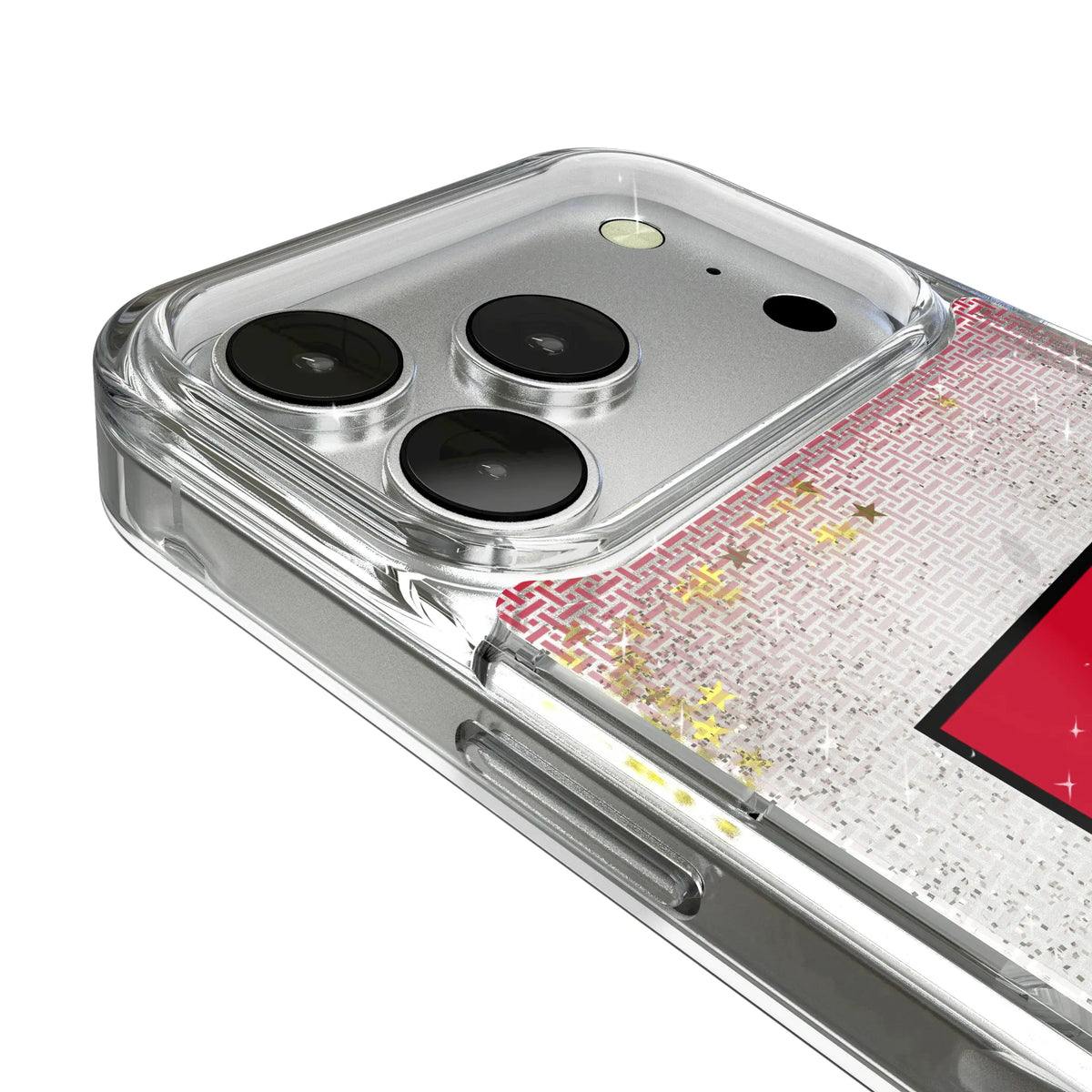 Texas Tech Red Raiders Linen iPhone Glitter Phone Case for Apple iPhone - Detail#Device_iPhone 17 Pro