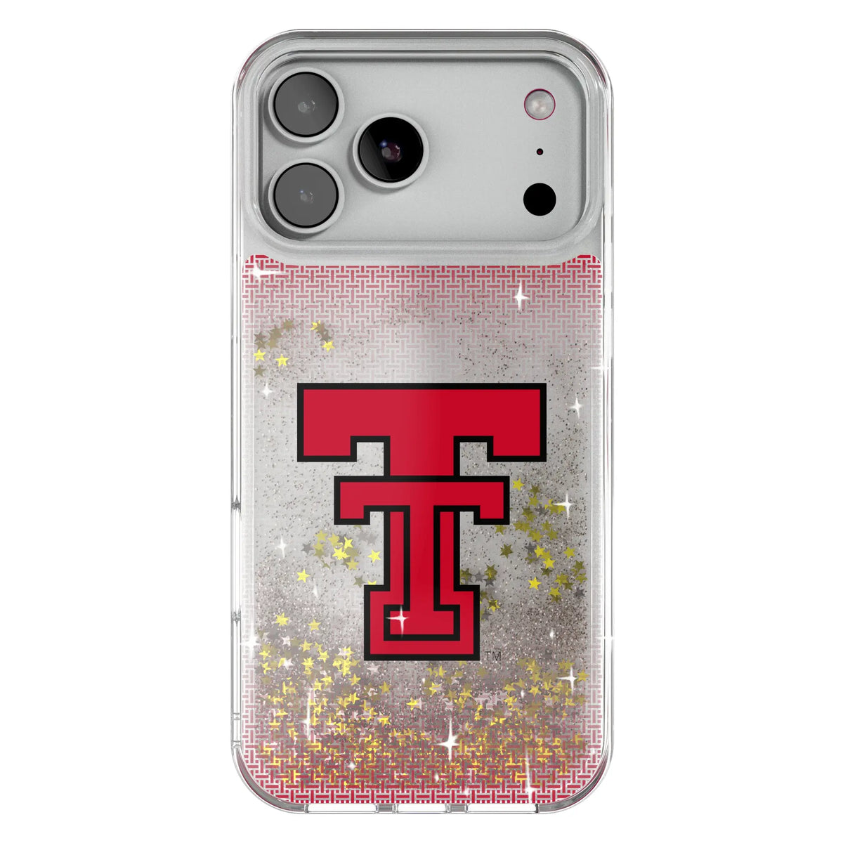 Texas Tech Red Raiders Linen Glitter Phone Case for Apple iPhone