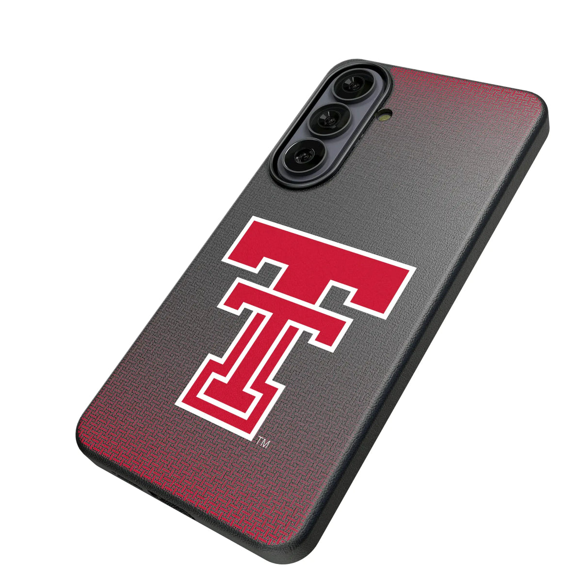 Texas Tech Red Raiders Linen Galaxy MagSafe Compatible Phone Case for Samsung Galaxy - Isometric View#Device_Galaxy S26 Plus