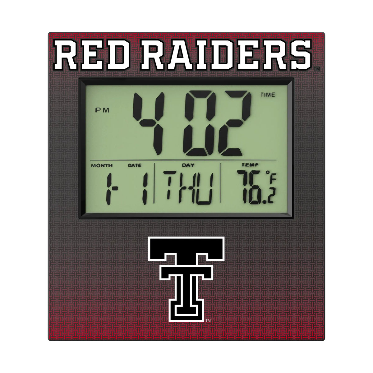 Texas Tech Red Raiders Linen Wall Clock
