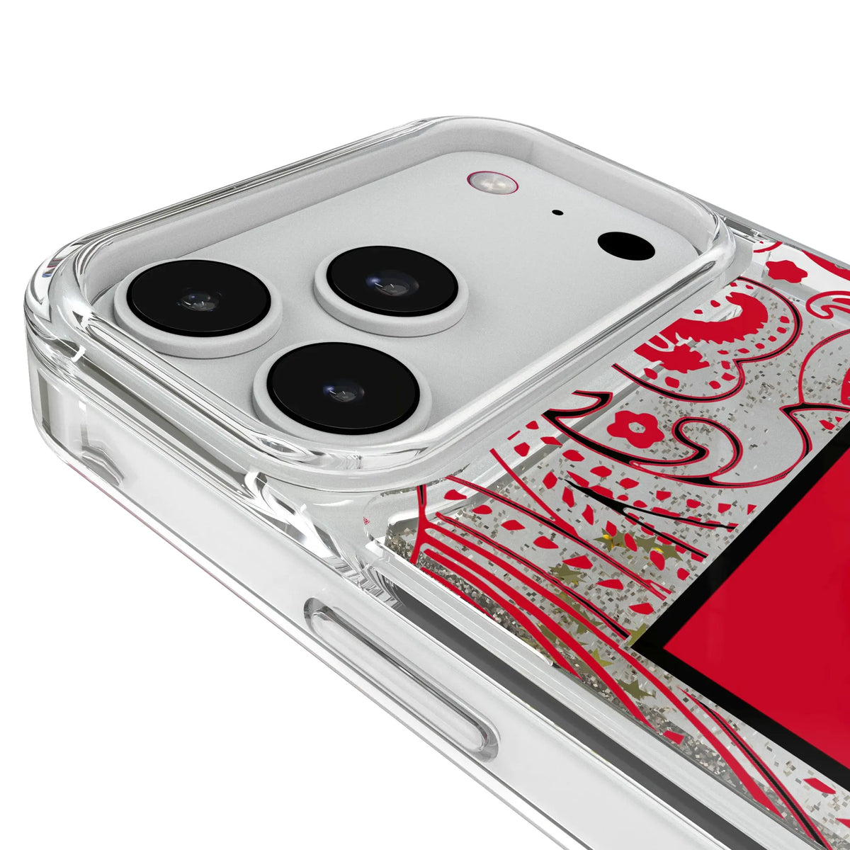 Texas Tech Red Raiders Paisley iPhone Glitter Phone Case for Apple iPhone - Detail#Device_iPhone 18 Pro Max