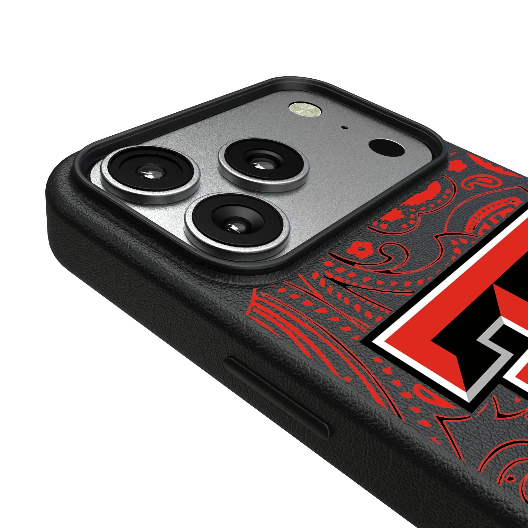 Texas Tech Red Raiders Paisley iPhone MagSafe Compatible Phone Case for Apple iPhone - Detail#Device_iPhone 17 Pro