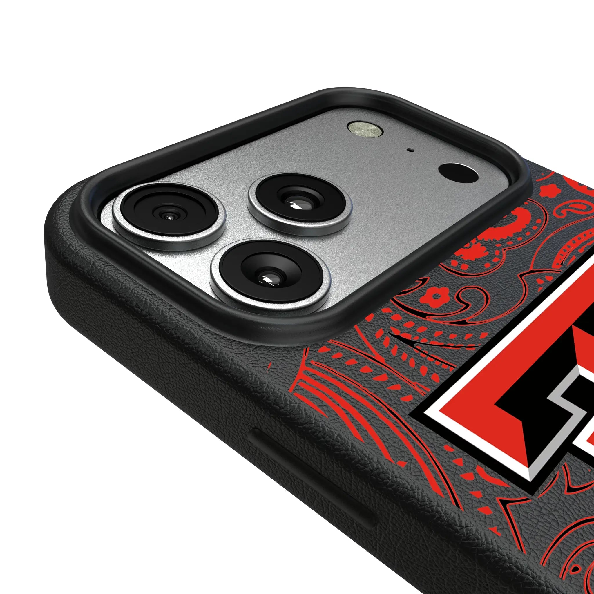 Texas Tech Red Raiders Paisley iPhone MagSafe Compatible Phone Case for Apple iPhone - Detail#Device_iPhone 17 Pro Max