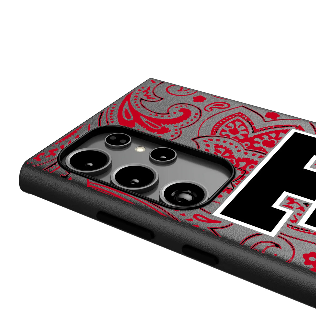 Texas Tech Red Raiders Paisley Galaxy MagSafe Compatible Phone Case for Samsung Galaxy - Detail#Device_Galaxy S24 Ultra