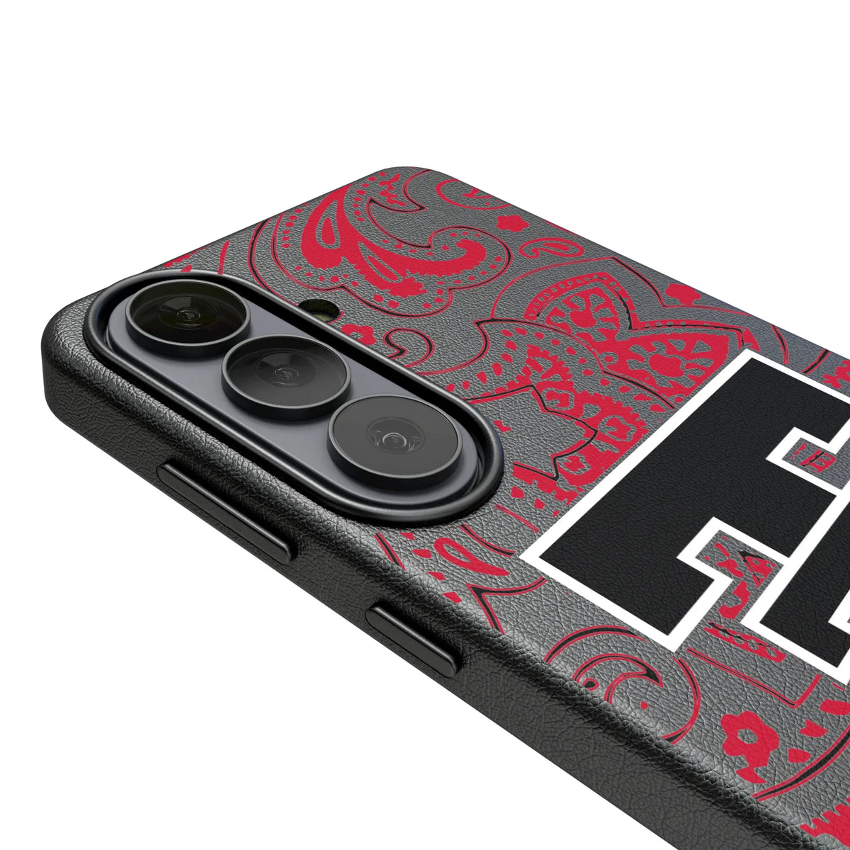 Texas Tech Red Raiders Paisley Galaxy MagSafe Compatible Phone Case for Samsung Galaxy - Detail#Device_Galaxy S26 Plus