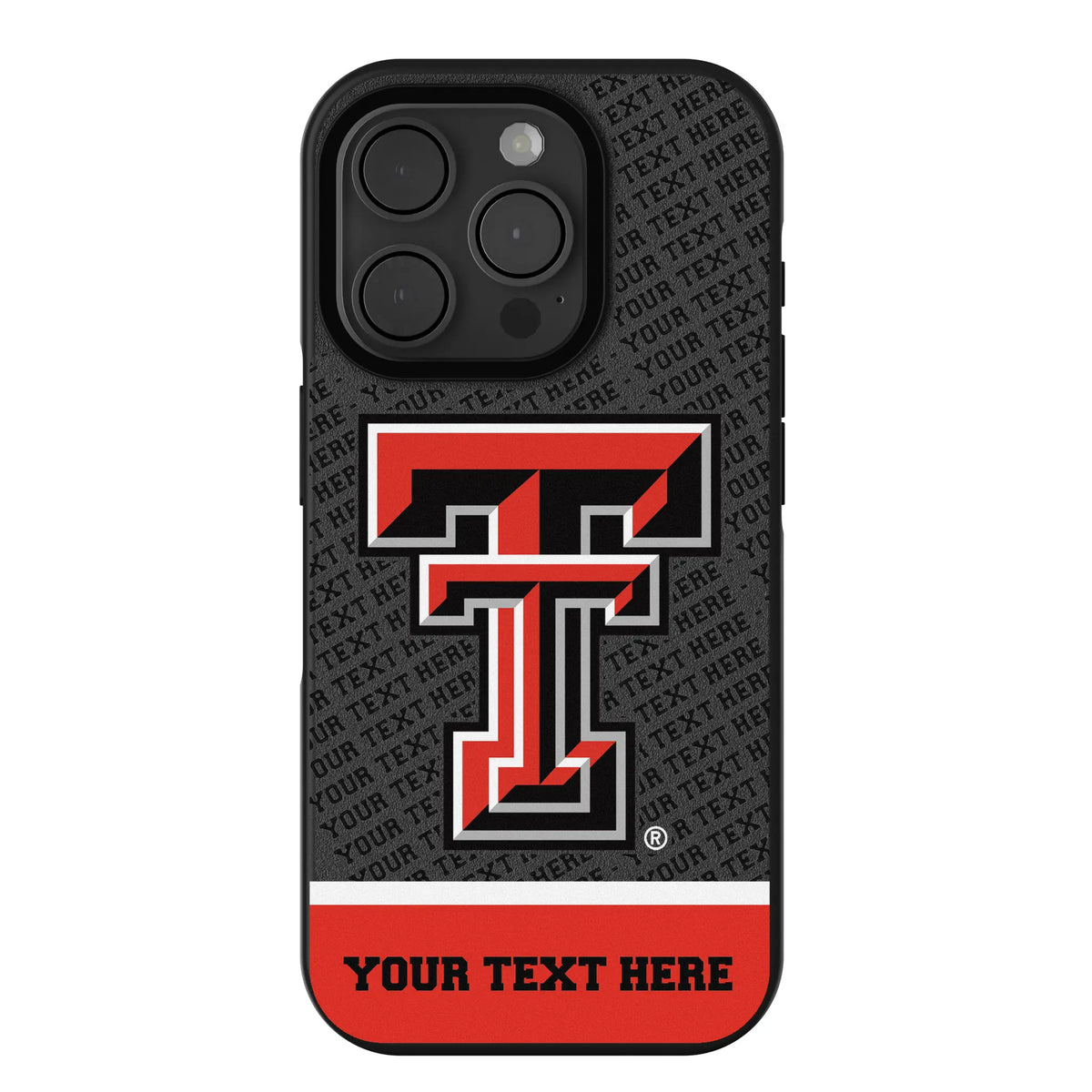 Texas Tech Red Raiders Personalized EndZone Plus iPhone Bump Phone Case for Apple iPhone