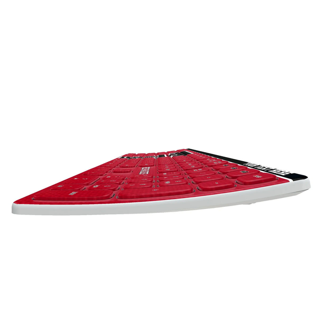 Texas Tech Red Raiders Personalized Endzone Solid KKB605 Curved Wireless Keyboard