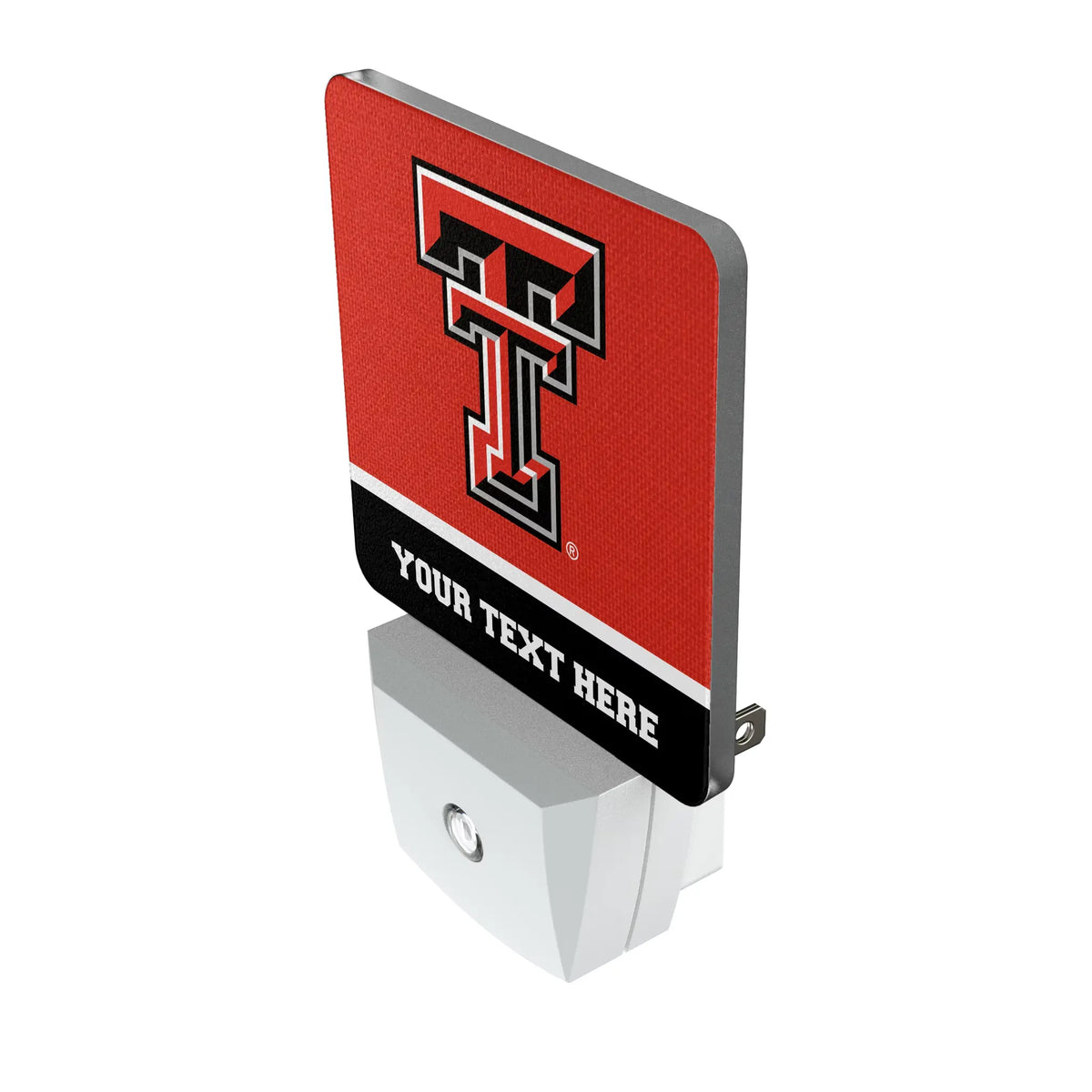 Texas Tech Red Raiders Personalized Endzone Solid Night Light 2-Pack - Isometric View
