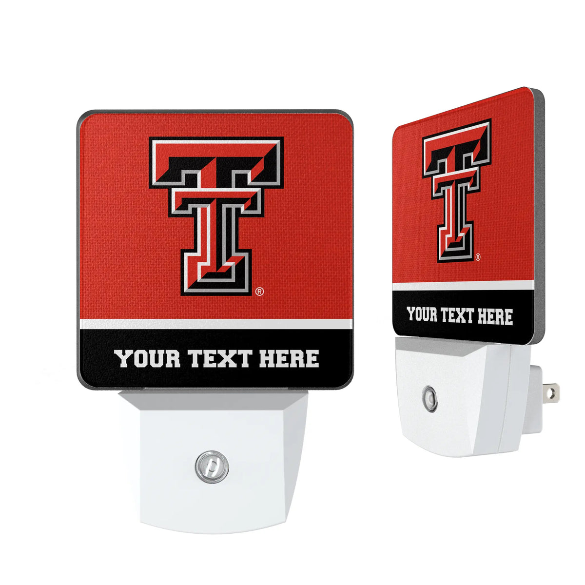 Texas Tech Red Raiders Personalized Endzone Solid Night Light 2-Pack