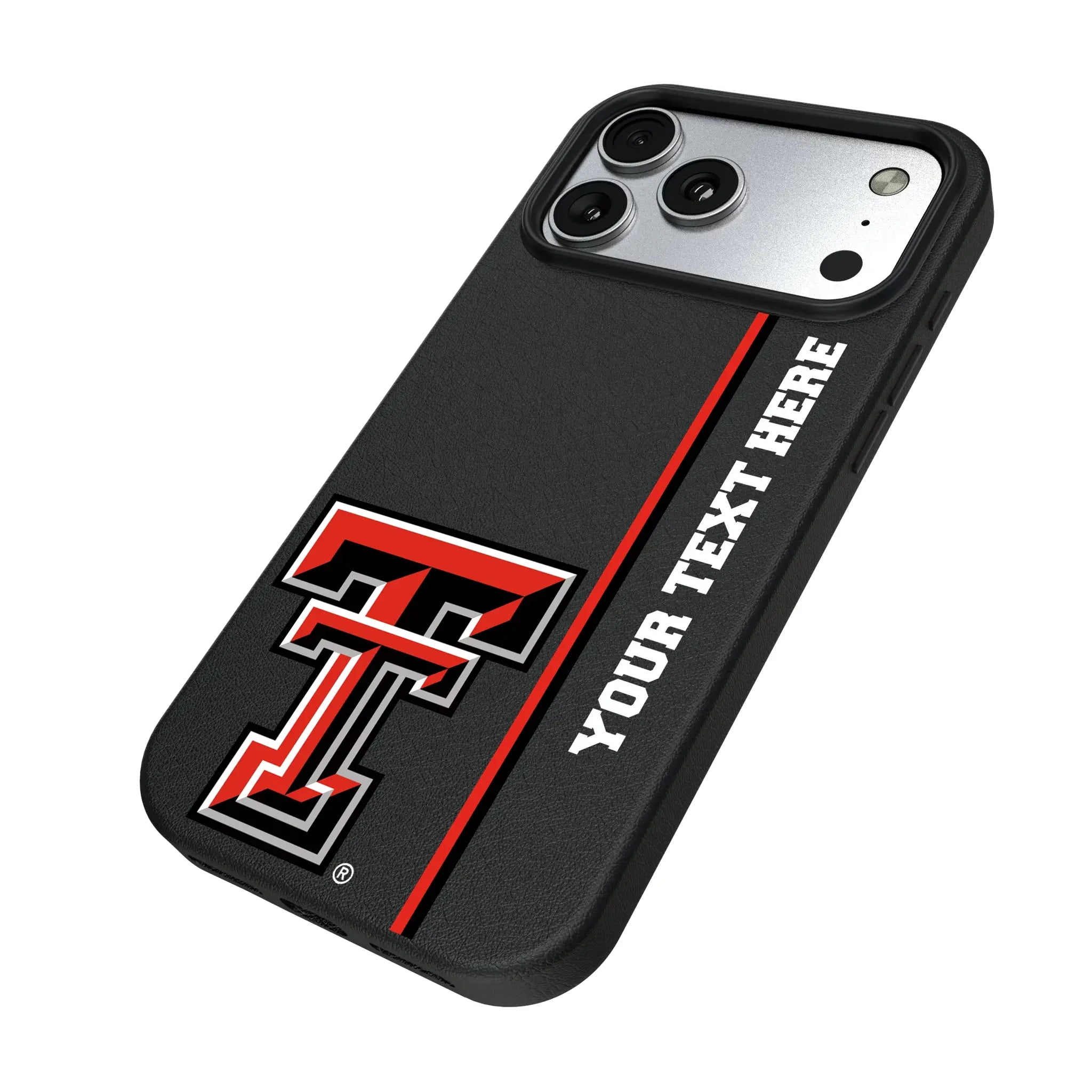 Texas Tech Red Raiders Personalized Sidebard iPhone MagSafe Compatible Phone Case for Apple iPhone - Isometric View#Device_iPhone 17 Pro Max